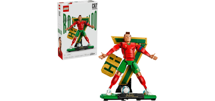 Amazon: LEGO 43016 Cristiano Ronaldo Légende du Foot à 40,94€ (au lieu de 79,99€)