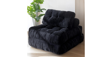 Amazon: Canapé-lit pliable Maxyoyo - convertible avec oreiller, matelas avec support dorsal à 109,73€