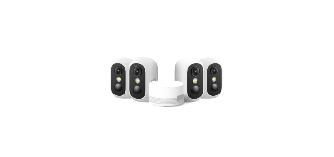Amazon: Pack Caméras Eufy C35 x4 + Homebase Mini à 160,55€