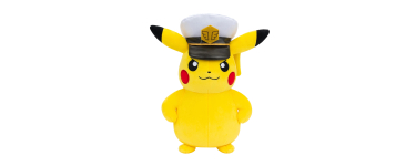 Amazon: Peluche Pokémon Captain Pikachu - 20 cm à 12,50€ (au lieu de 16,99€)