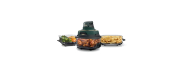 Amazon: Friteuse à air Ninja Crispi FN103 - 3,8 L + 2,3 L + 1,4 L, Vert à 99,99€ (au lieu de 192,44€)