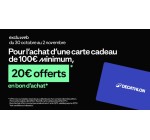 Decathlon: 20€ offerts en bon d'achat pour l'achat d'une carte cadeau de 100€