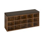 Amazon: Banc à chaussures Vasagle - 15 compartiments, siège rembourré à 52,49€ (au lieu de 66,86€)