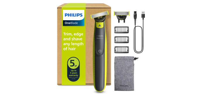Amazon: Philips OneBlade 360 QP2724/31 - Tondeuse & Rasoir à Barbe, 2 Lames 360, 3 Peignes (1, 3, 5mm) à 32,