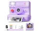 Amazon: Appareil photo instantané enfant - Écran 2,4" 1080P HD, double objectif, violet à 25,75€