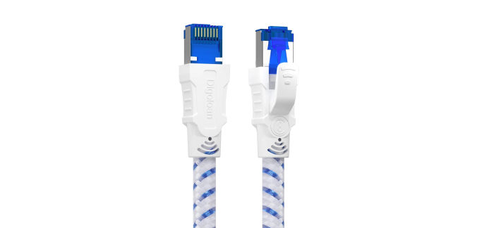 Amazon: Câble ethernet Digoloan Cat 8 - RJ45, nylon tressé, 1m à 4,79€ (au lieu de 5,99€)