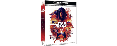Amazon: Coffret Star Wars 4K Episodes 1 à 3 (4K Ultra HD) à 48,88€ (au lieu de 59,99€)