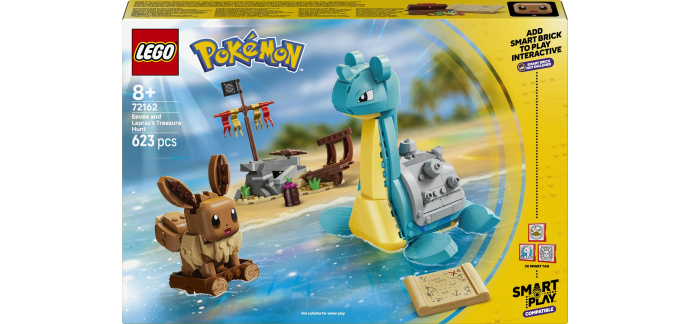 Amazon: LEGO® Pokémon Smart Play 72162 - Chasse au trésor d’Évoli et Lokhlass à 39,99€ (au lieu de 57,45€)