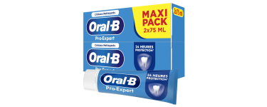 Amazon: Lot de 2 tubes de dentifrice Oral-B Pro Expert - 2 x 75ml à 2,69€ (au lieu de 5,19€)