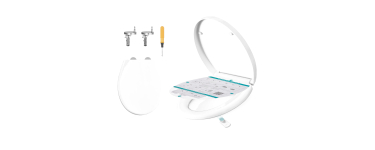 Amazon: Abattant WC Songmics avec frein de chute, blanc à 19,99€ (au lieu de 25,99€)