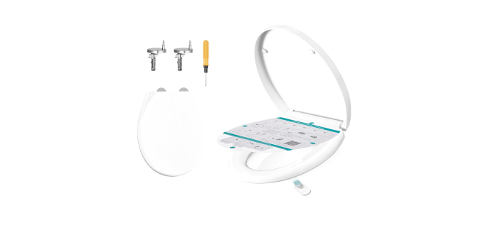 Amazon: Abattant WC Songmics avec frein de chute, blanc à 19,99€ (au lieu de 25,99€)