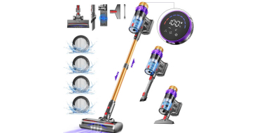 JoyBuy: Daynee AZA63 Aspirateur sans fil - 65 kPa, 70 min, écran LCD à 109,99€ (au lieu de 449,99€)