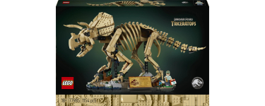 Amazon: LEGO® Jurassic World Les fossiles de dinosaure  le tricératops (77985) à 59,99€