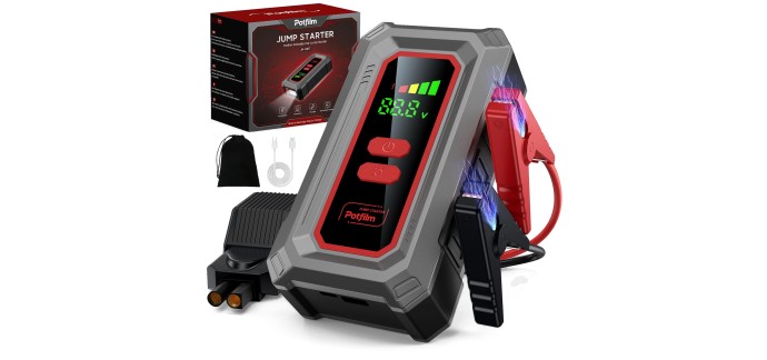 Amazon: Booster Batterie Voiture Potfilm 10000A - 12V Essence/Diesel à 46,99€ (au lieu de 69,09€)