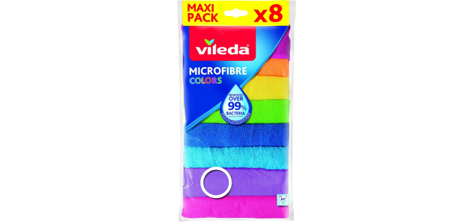 Amazon: Lot de 8 Lavettes Microfibre Vileda Dépoussiérantes & Dégraissantes à 3,99€ (au lieu de 11,99€)