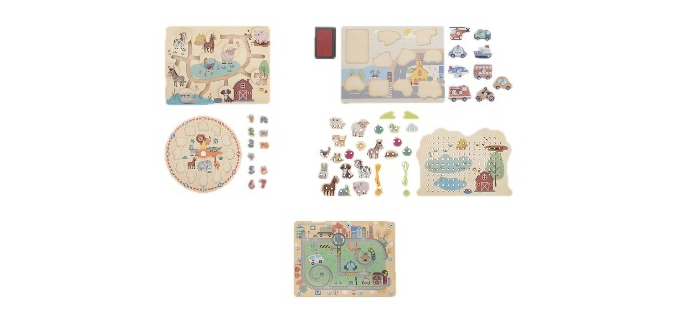 LIDL: Jeu de labyrinthe ou puzzle en bois LUPILU® à 2,99€ (au lieu de 5,99€)