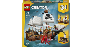 Amazon: LEGO® Bateau Pirate Mythique (31387) à 59,9€