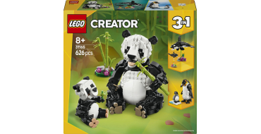 Amazon: LEGO® Creator 3-en-1 La Famille de Pandas (31165) à 20,92€ (au lieu de 28,72€)