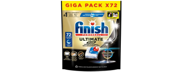 JoyBuy: FINISH Ultimate Plus Tablettes lave-vaisselle Tout en 1 CycleSync 4 actions 72 tablettes à 9,90€