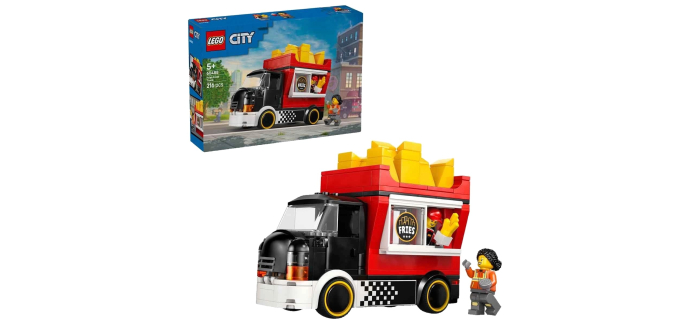 Amazon: LEGO® City Le food-truck de frites (60488) à 11,17€ (au lieu de 14,86€)