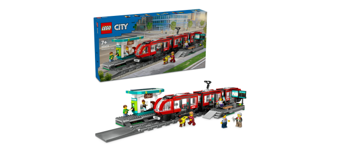 Amazon: LEGO® City Le Tramway et la Station du Centre-Ville (60423) à 47,18€ (au lieu de 60,07€)