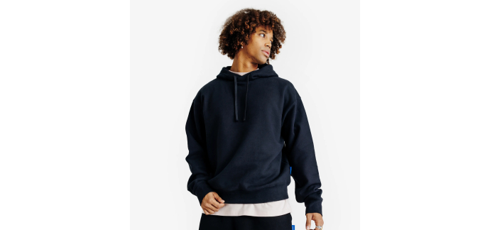 Decathlon: Sweat à capuche oversize homme Elementals noir à 29,99€ (au lieu de 44,99€)