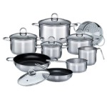 LIDL: GSW Batterie de cuisine Alara 14 pièces inox fond capsulé à 109€ (au lieu de 159,99€)