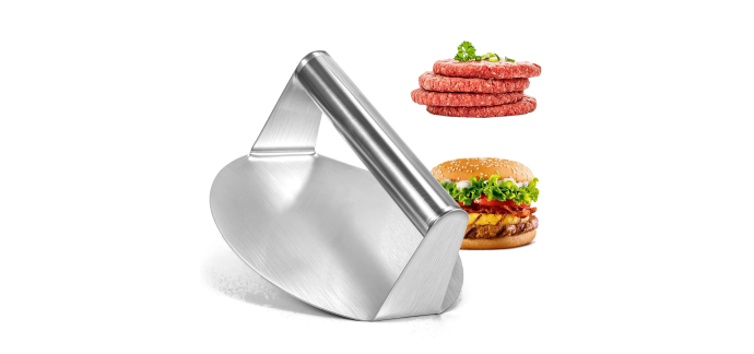 Amazon: Presse à burger GrünWerk - 14cm en acier inox à 10,39€ (au lieu de 13,44€)