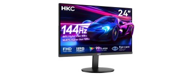 Amazon: Écran PC 24" HKC - IPS 144Hz Full HD, 5ms GTG, VESA à 75,99€ (au lieu de 109,99€)