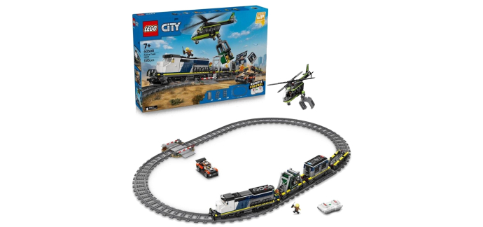 Amazon: LEGO® City Le Braquage du Train de Police (60508) à 119,99€ (au lieu de 131,43€)