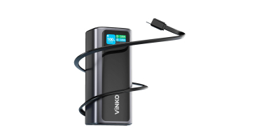 Amazon: Batterie 20000 mAh 130 W Charge rapide avec câble USB-C rétractable intégré à 29,99€