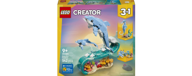 Amazon: LEGO® Creator Animaux marins  Les beaux dauphins (31385) à 26,98€ (au lieu de 35,91€)