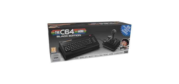 Amazon: The C64 Mini Black Edition (Console) à 68€ (au lieu de 99,99€)