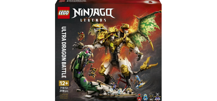 Amazon: LEGO® Ninjago Le Combat de l’Ultra Dragon (71872) à 119,99€ (au lieu de 155,11€)