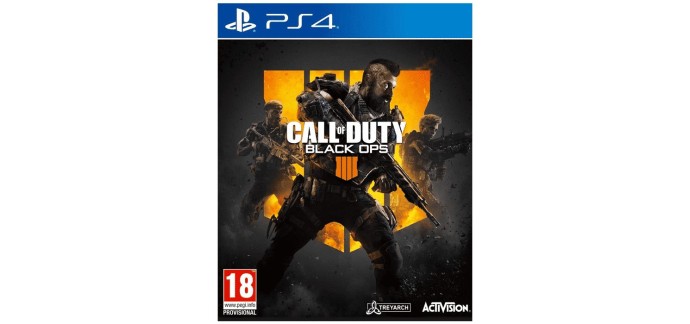 Amazon: Call of Duty Black Ops 4 (PS4) à 17,59€ (au lieu de 24,99€)