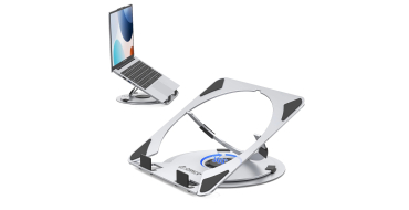 Amazon: Support PC portable Orico NS1 - aluminium, réglable en hauteur, rotatif 360° à 15,86€