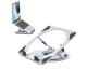 Amazon: Support PC portable Orico NS1 - aluminium, réglable en hauteur, rotatif 360° à 15,86€