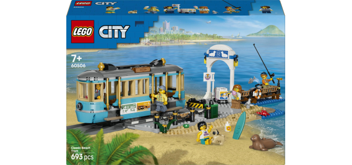Amazon: LEGO® City Le Tramway de Bord de mer (60506) à 41,99€ (au lieu de 55,99€)