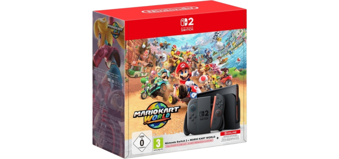 Carrefour: Pack Switch 2 + Mario Kart World (Switch 2) à 492,25€ (au lieu de 575€)