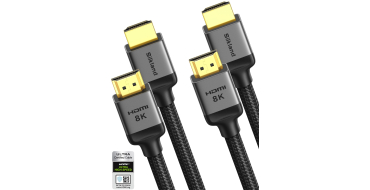 Amazon: Lot de 2 câbles Silkland HDMI 2.1 - 8K, 1M, 4K@240Hz, eARC HDR10+, 48Gbps à 11,97€ (au lieu de 17€)
