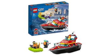Amazon: LEGO® City Le Bateau de Sauvetage des Pompiers (60373) à 10,49€ (au lieu de 12,71€)