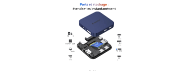 Amazon: Station d'accueil Orico magnétique USB-C 8-en-1 avec boîtier SSD M.2 NVMe, HDMI 4K@60Hz, PD 100W à 3