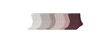 LIDL: ESMARA Lot de 20 paires de chaussettes femme - 76% coton, 35-38 à 7,99€ (au lieu de 18,99€)