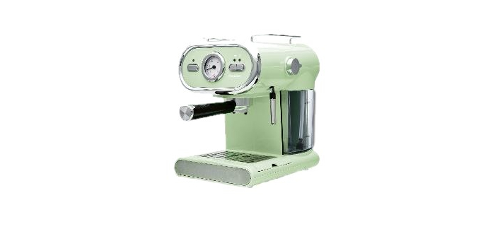 LIDL: SILVERCREST Machine à expresso SEM 1100 E1 - 15 bar, 1100 W, vert pastel à 54,99€