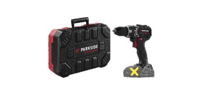 LIDL: PARKSIDE PERFORMANCE Perceuse-visseuse sans fil PABSP 20 Li C4 - 20 V, 60 Nm à 34,99€