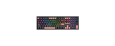 JoyBuy: Siukie PL108W Clavier mécanique RVB 108 touches - commutateurs amovibles, 3 modes à 29,98€