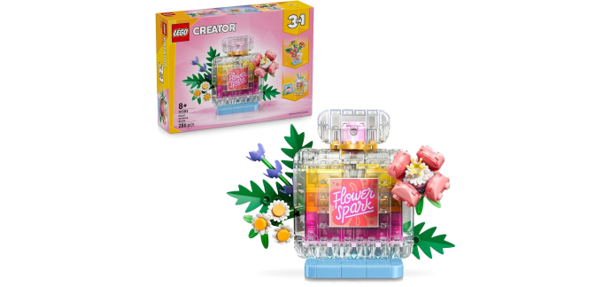 Amazon: LEGO® Creator Flacon de Parfum au Décor Floral (31383) à 18,74€ (au lieu de 23,83€)