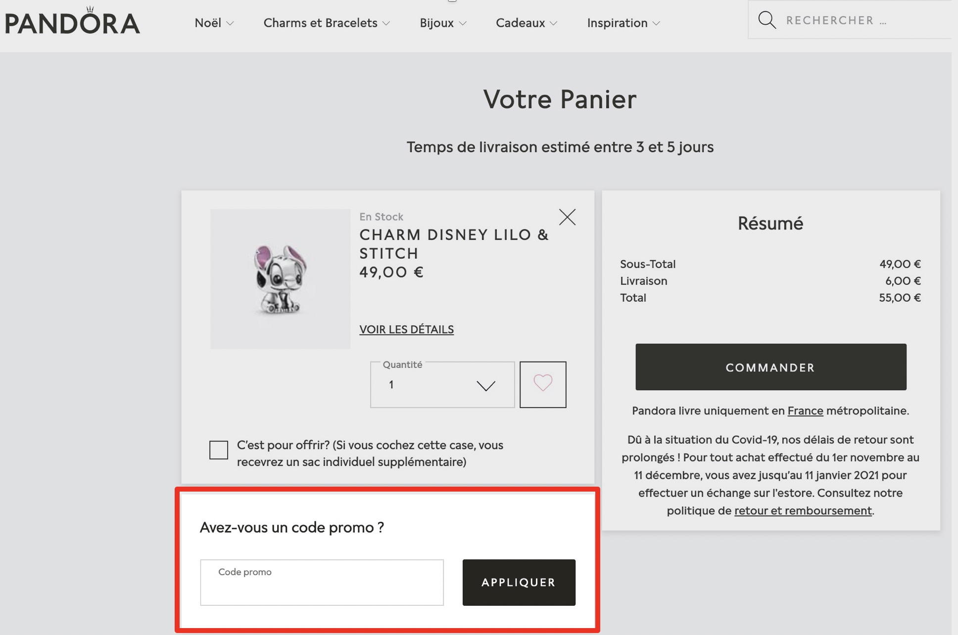 20€ en Juin 2021 • Code promo Pandora Valide | OffresAsaisir.fr