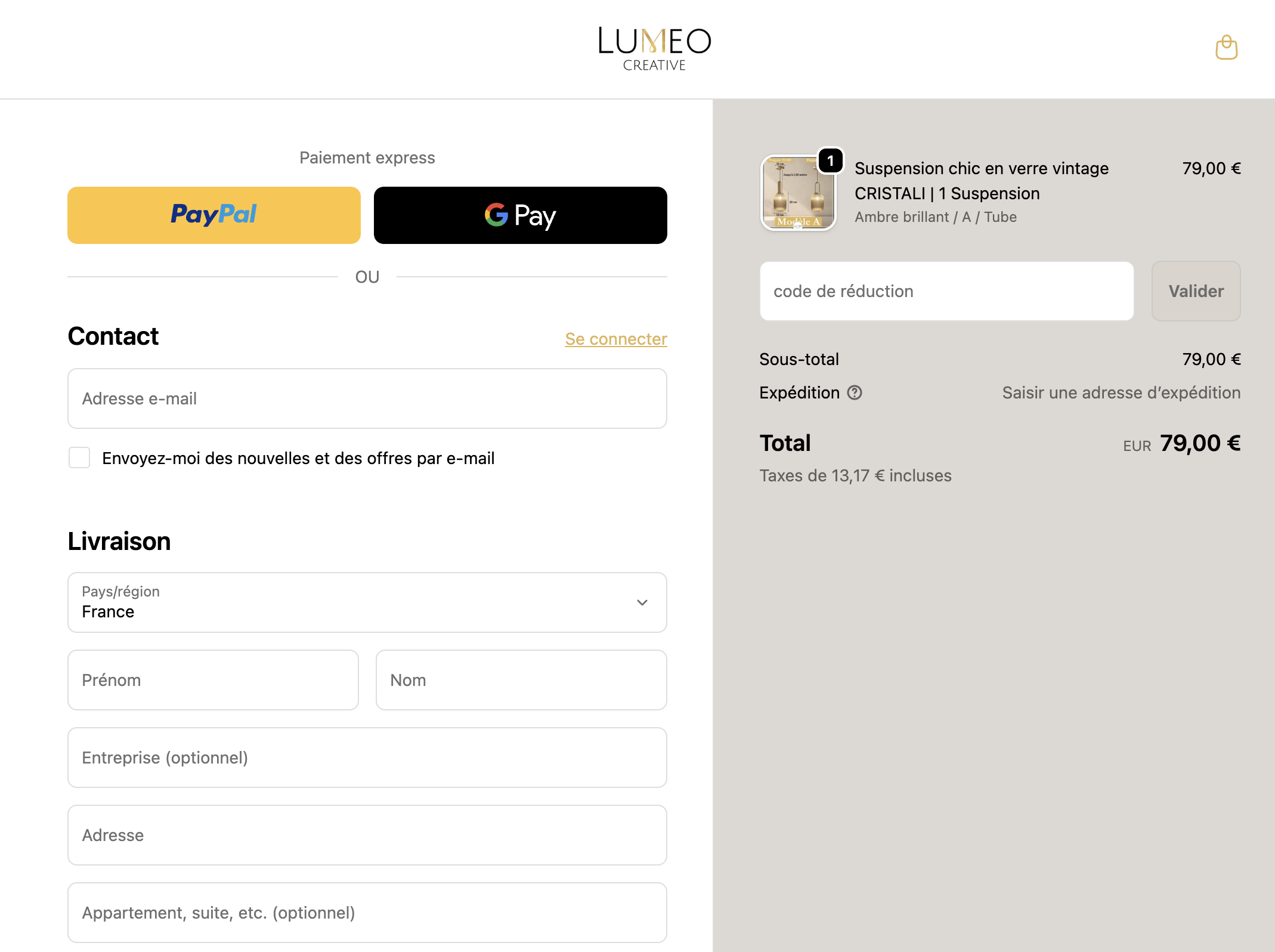 comment utiliser un code promo lumeo creative