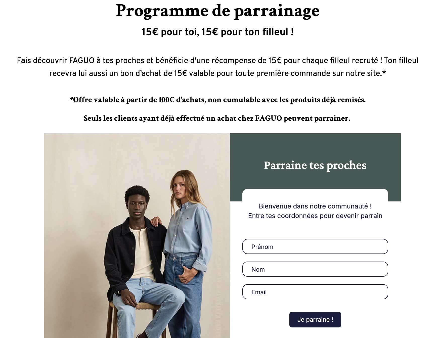 comment fonctionne le programme de parrainage faguo